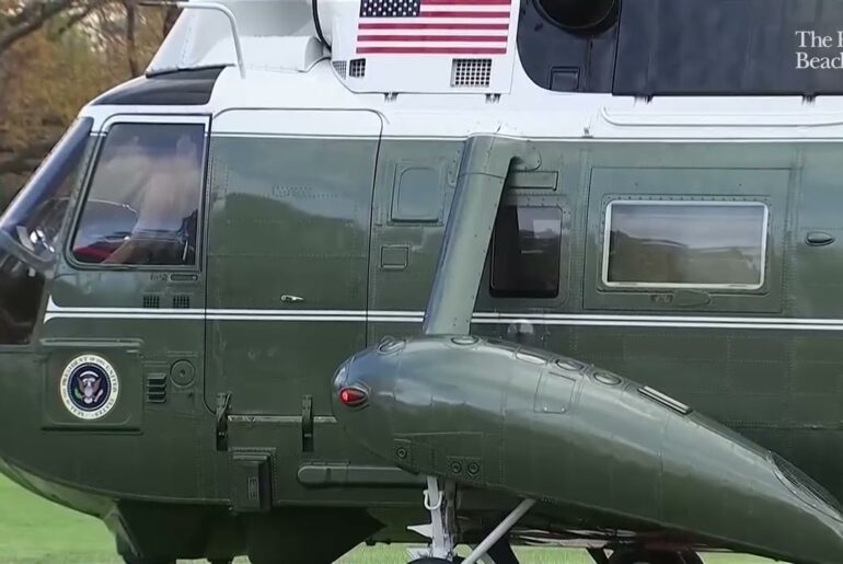 President Donald Trump arrives at White House after meeting Jack Nicklaus to discuss golf courses