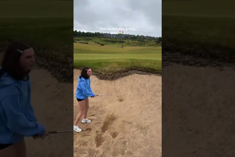 First time swinging, already better than us 💀😂