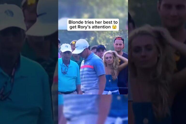 Blonde tries to get Rory’s attention #golf #shorts