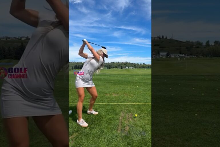 Amazing Golf Swing you need to see | Golf Girl awesome swing | Golf shorts | Jordan Biegel
