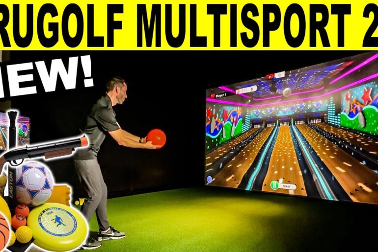 BEST Home Golf Simulator Add Ever? NEW TruGolf Multisport 2.0 Review!