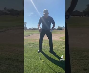 How to Hit Off of DownHill Lie Golf Shot!