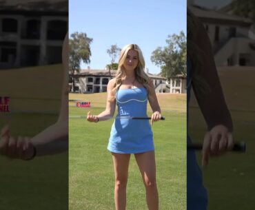 Amazing Golf Swing you need to see | Golf Girl awesome swing | Golf shorts | Audrey Holt