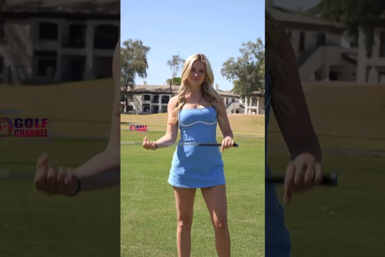 Amazing Golf Swing you need to see | Golf Girl awesome swing | Golf shorts | Audrey Holt