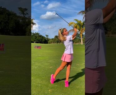 Amazing Golf Swing you need to see | Golf Girl awesome swing | Golf shorts | Gabriella DeGasperis