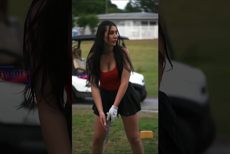 Amazing Golf Swing you need to see | Golf Girl awesome swing | Golf shorts | Melissa Keller