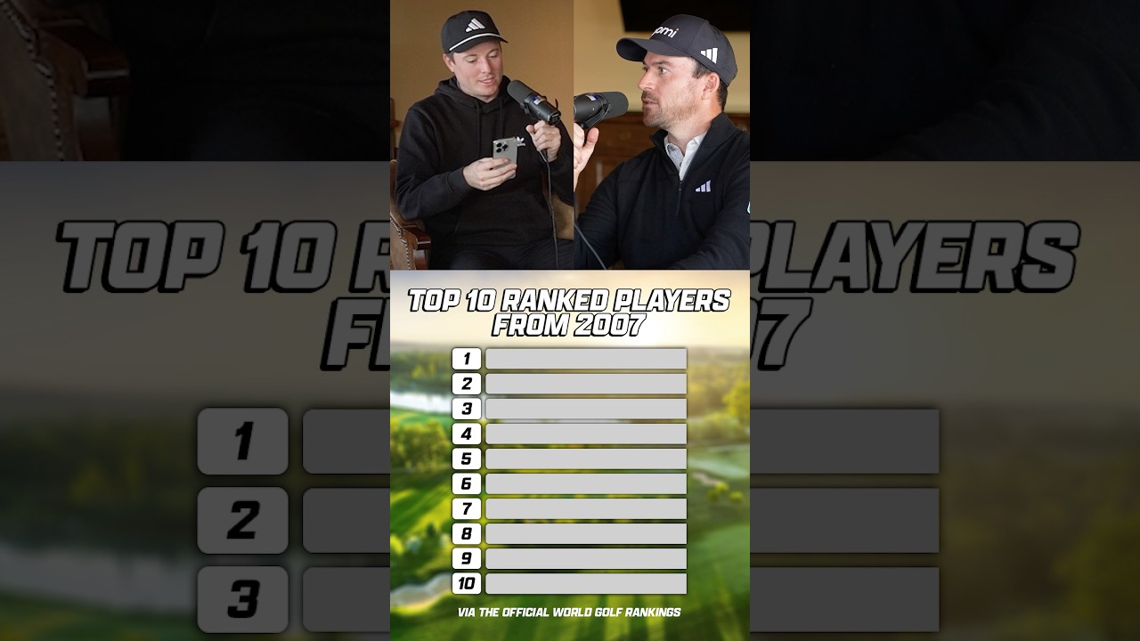 Can Riggs, Trent & Nick Taylor name the top 10 ranked golfers from 2007? Can Riggs, Trent & Nick Taylor name the top 10 ranked golfers from 2007?