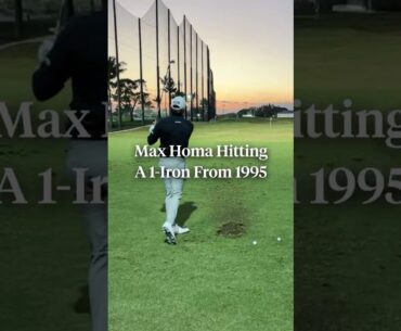 Throwback to a fan challenging Max Homa to hit his 1995 1-iron. 😂