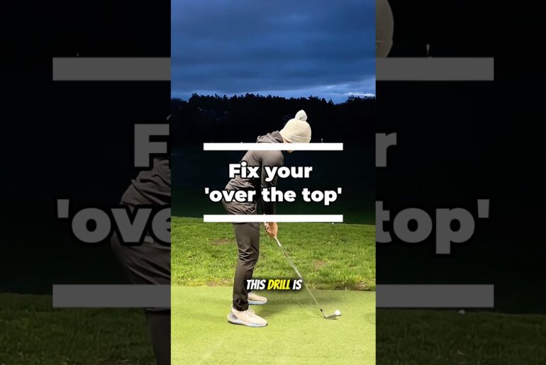 Stop coming over the top! Easy golf drill to fix your swing
