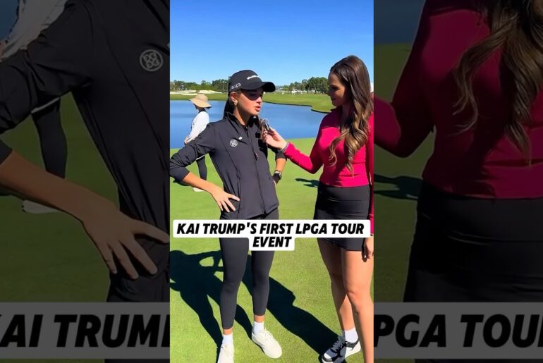 Kai Trump’s first LPGA Tour event. -1#shorts#kaitrump#celebrity#youtubeshorts