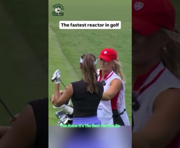 Great Reaction and shot!  #golf #golfswing #golfgirls #golfer
