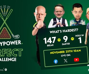 Nine darter vs 147 vs hole-in-one | The Paddy Power Perfect Challenge!