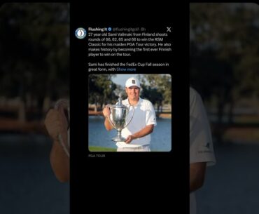 Sami Valimaki RSM Classic 2025 PGA Tour | #zachriddlegolf #pgatour #progolf #progolfer #pga #golf