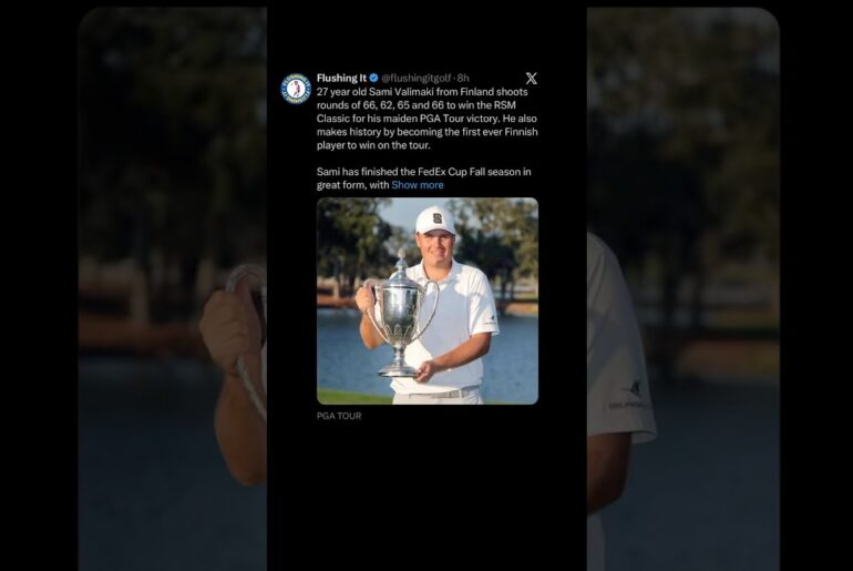 Sami Valimaki RSM Classic 2025 PGA Tour | #zachriddlegolf #pgatour #progolf #progolfer #pga #golf