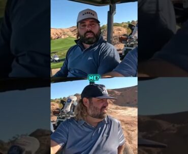 Wait, what *is* a thumbs down on a golf course?! 🤯 This reaction is PRICELESS.