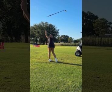 Amazing Golf Swing you need to see | Golf Girl awesome swing | Golf shorts | Kae