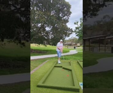 two ball one putt #magic #golf #action #minigolf