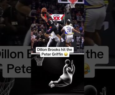 Dillon Brooks hit the Peter Griffin 🤣