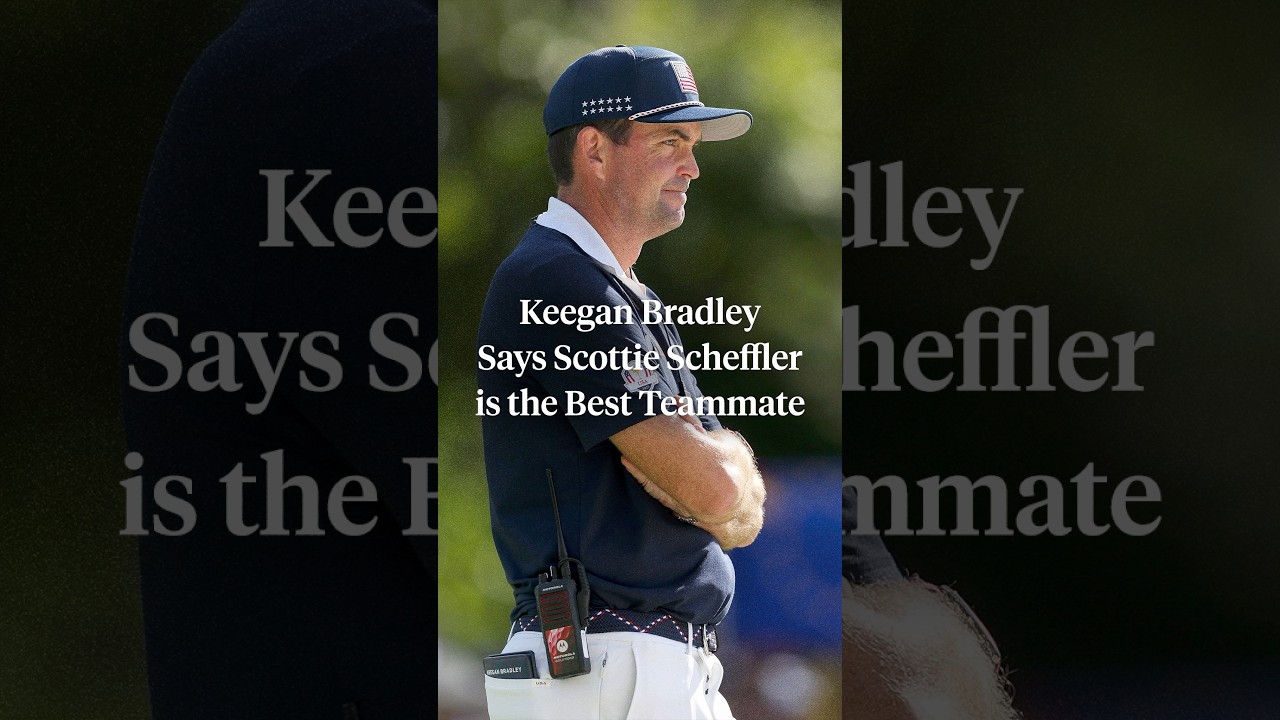 Keegan Bradley praises Scottie Scheffler as a teammate 🙌 Keegan Bradley praises Scottie Scheffler as a teammate 🙌
