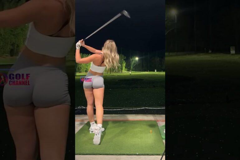 Amazing Golf Swing you need to see | Golf Girl awesome swing | Golf shorts | Antonia Harley