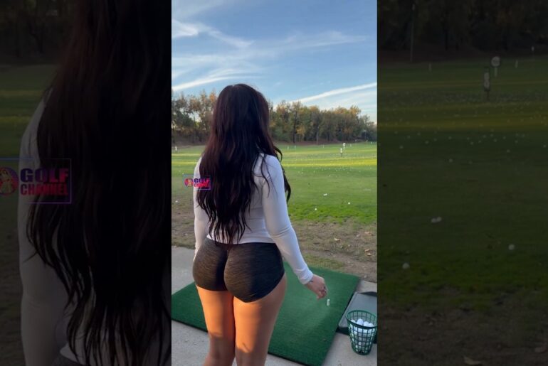 Amazing Golf Swing you need to see | Golf Girl awesome swing | Golf shorts | Emily Rinaudo