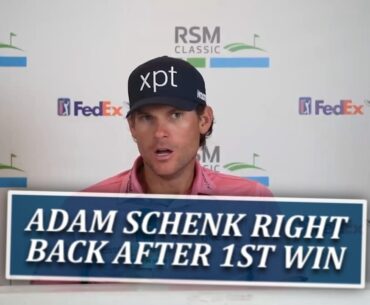 Adam Schenk Returns To Action At RSM Classic After 1st PGA Tour Win