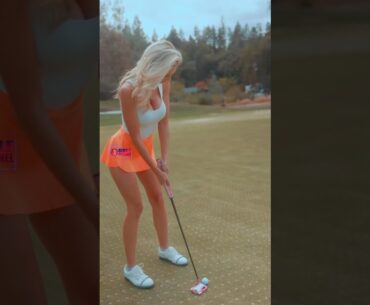 Amazing Golf Swing you need to see | Golf Girl awesome swing | Golf shorts | Bri Teresi
