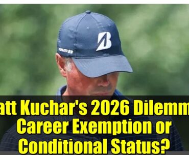 Matt Kuchar's 2026 Dilemma: Career Exemption or Conditional Status? | PGA Tour Analysis