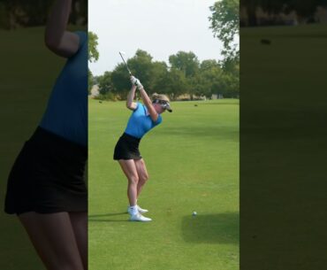 6iron to the green… baby cut 😩 #topgolf #golf #gracecharis #golfing