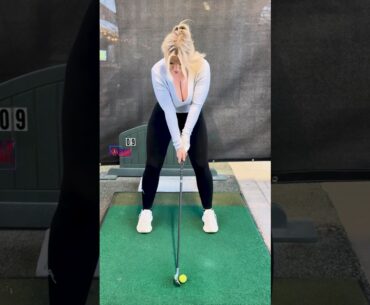 Amazing Golf Swing you need to see | Golf Girl awesome swing | Golf shorts | KATERINA CARNEY