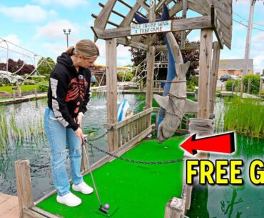 This Mini Golf Course Really Surprised Us! - Win FREE Game!