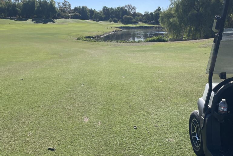 18th hole, par 5, 188 left over the water. What’s your move?