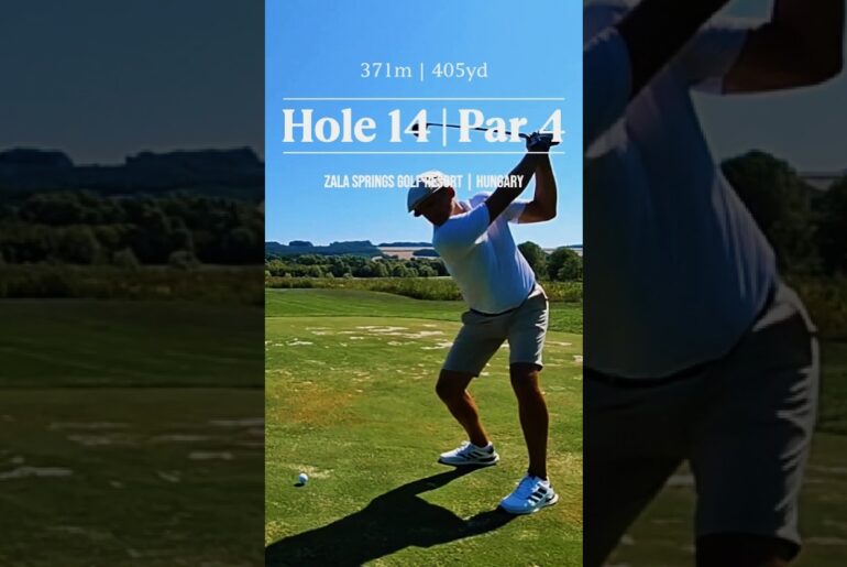 Hole 14 at Zala Springs Golf Resort in Hungary 🇭🇺 #golf #golfvlog #golfswing #golfing #golfer