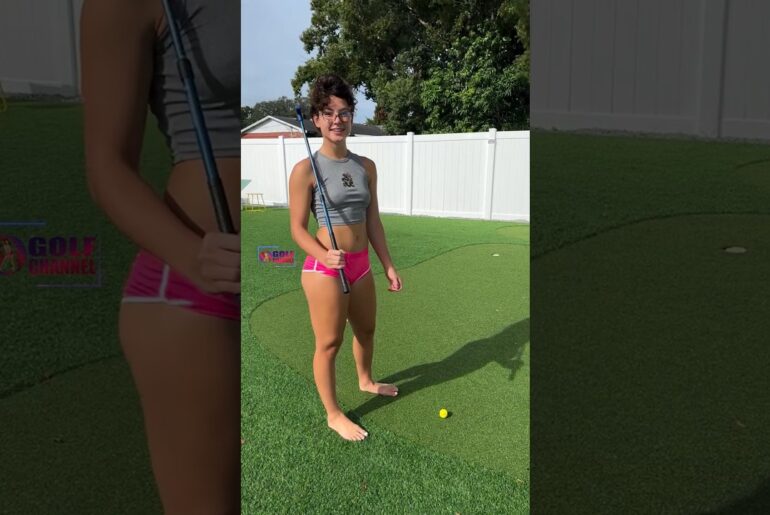 Amazing Golf Swing you need to see | Golf Girl awesome swing | Golf shorts | Kai Razyy
