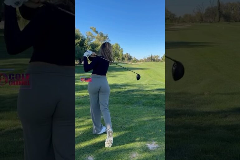 Amazing Golf Swing you need to see | Golf Girl awesome swing | Golf shorts | Jas Grewal