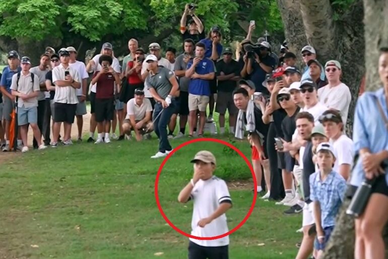 Australian PGA Championship 2025 | Min Woo Lee shot out of the rough video; Adam Scott; Anthony Quayle