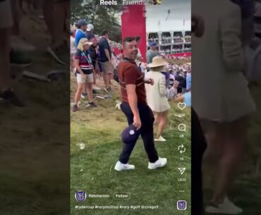 Rory said "YOU'RE OUT!" 😳⛳️ #shorts