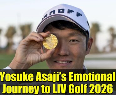 Yosuke Asaji’s Emotional Journey to LIV Golf 2026 | From Japan Tour to Global Stage
