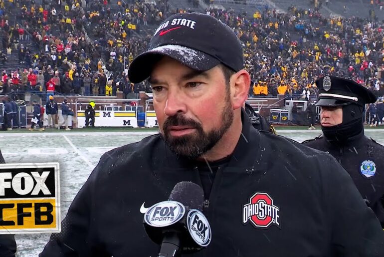 Ryan Day EMOTIONAL After Finally Defeating Michigan 🥹 Julian Sayin & Carnell Tate on Ohio State win