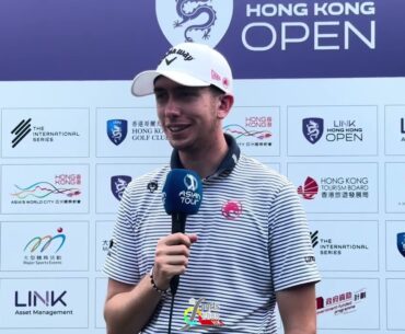 Tom McKibbin / Hong Kong Golf Open 2025 / Day 2 / Asian Tour / Mixed Zone Interview