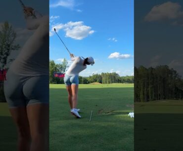 Amazing Golf Swing you need to see | Golf Girl awesome swing | Golf shorts | Melissa Keller