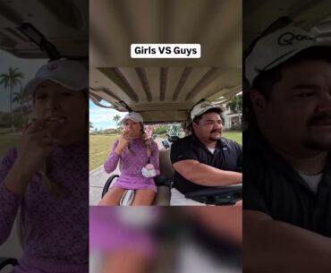 Girls vs Guys #ladygolfers #golfclub #ladygolfer #golfcourse #ladiesgolf