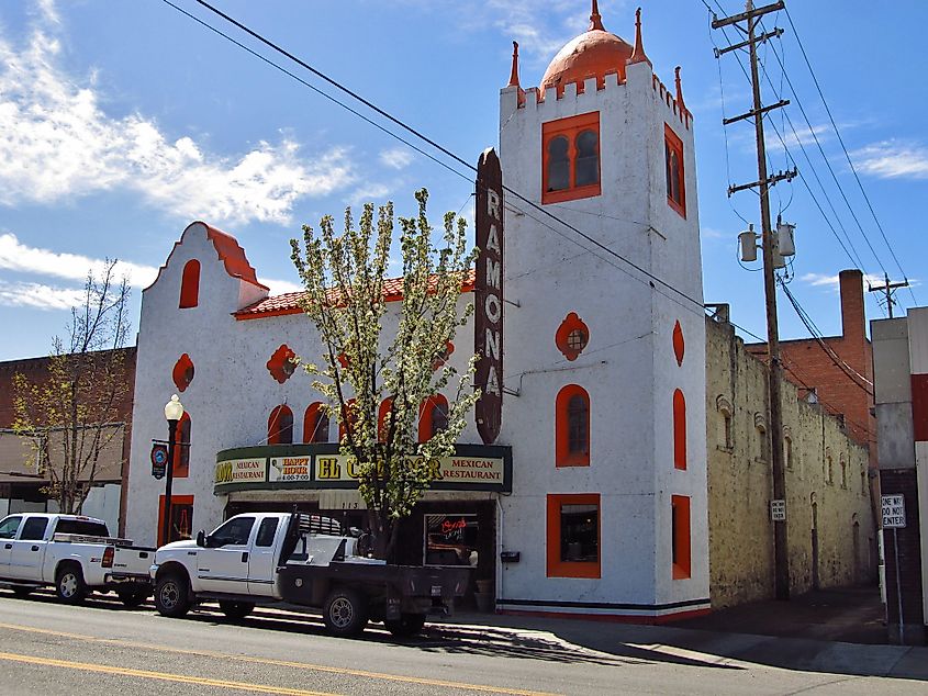 A historic theater in Buhl, Idaho. 
