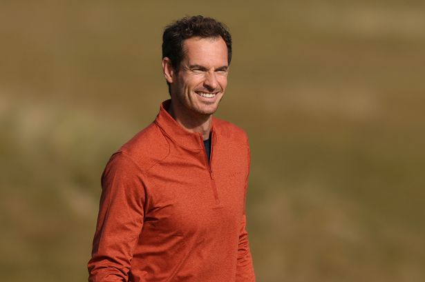 Andy Murray on a golf course