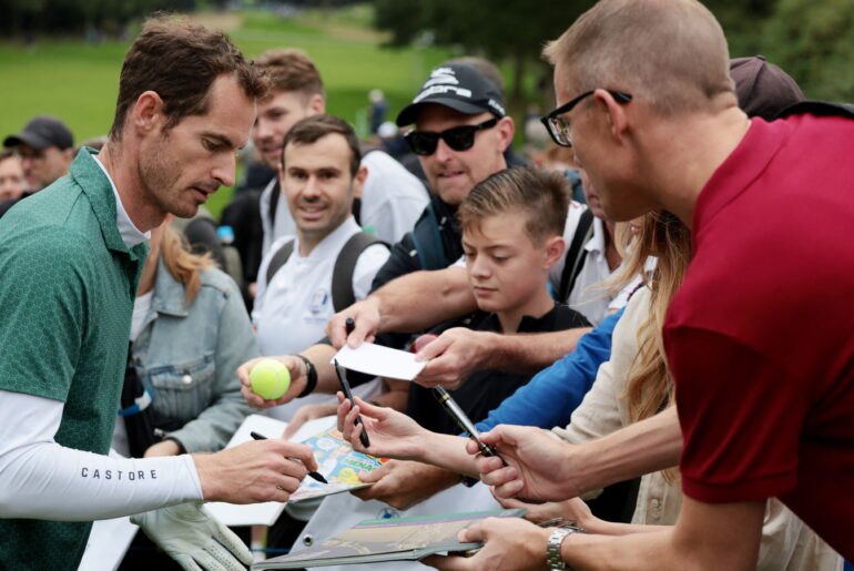 Andy Murray at the BMW PGA Championship