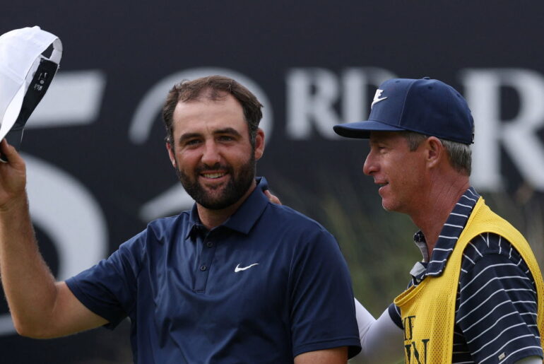 Scottie Scheffler and Ted Scott