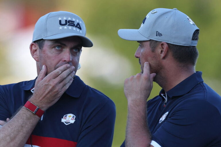 Keegan Bradley and Bryson DeChambeau at the 2025 Ryder Cup