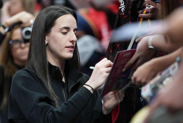 Kai Trump outshone by Caitlin Clark as reality clear during crossover - Golf - Sports