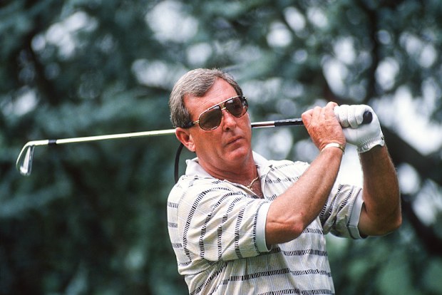 Fuzzy Zoeller in action at the PGA Championship.