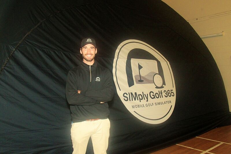 Jack Howard who has recently launched a new simulator experience, SIMply Golf 365. Picture: Niall O'Shea